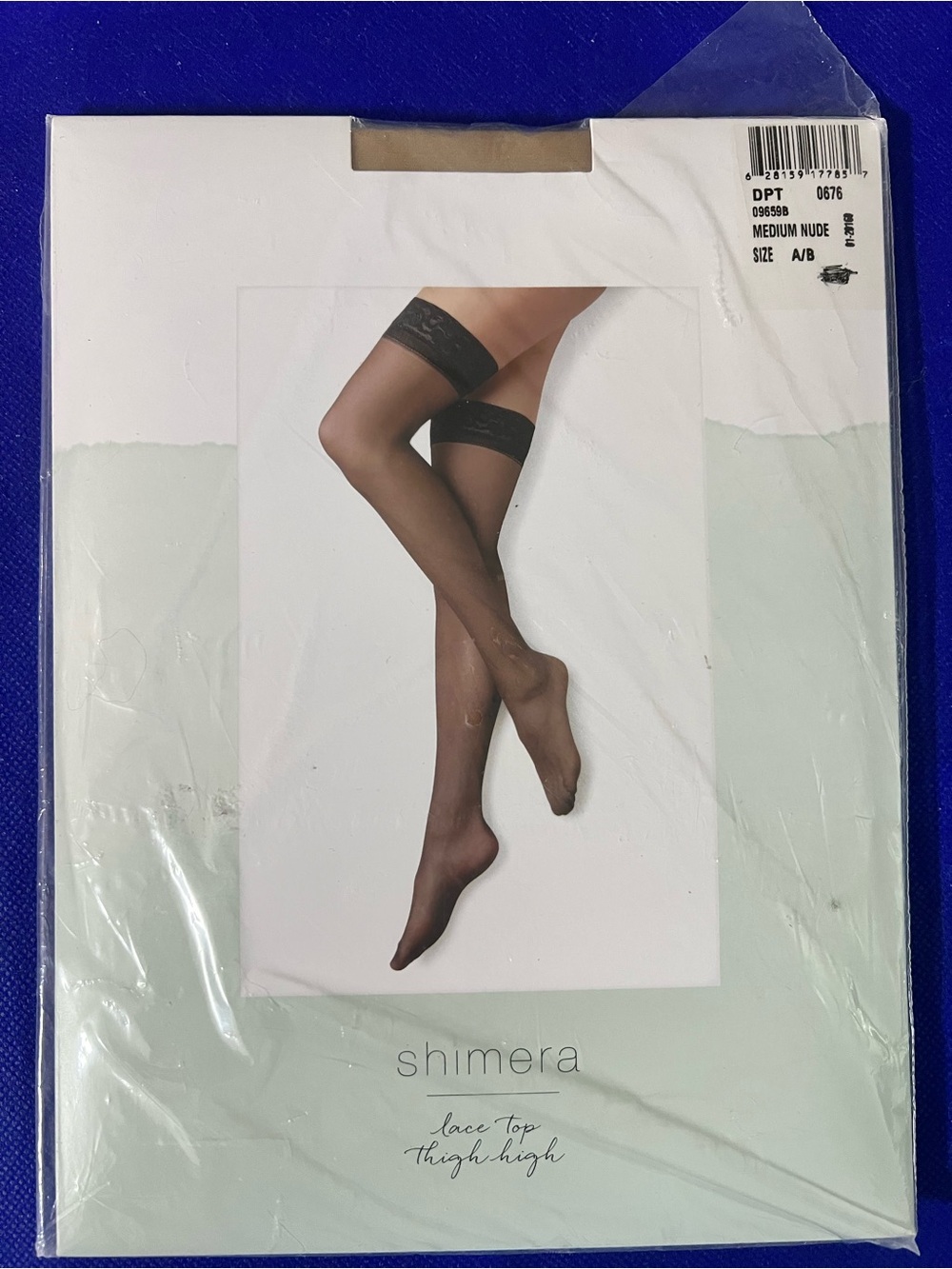 Shimera Sexy Lace Top Thigh Highs from Nordstrom.com - Nude - Size A/B - Sealed.